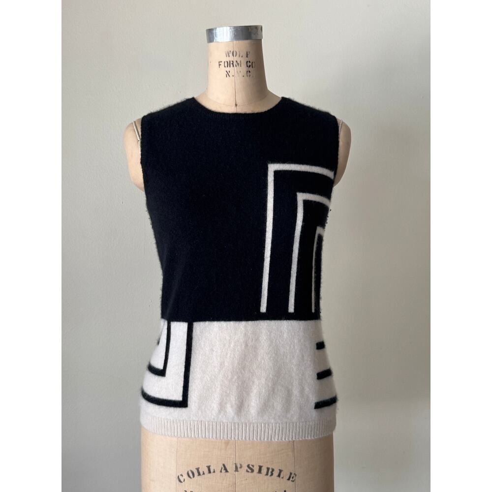 Vintage Cashmere Geometric Sweater